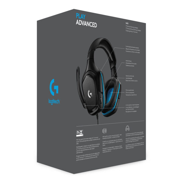 Logitech G G432 7.1 Surround Sound Wired Gaming Headset - Afbeelding 8