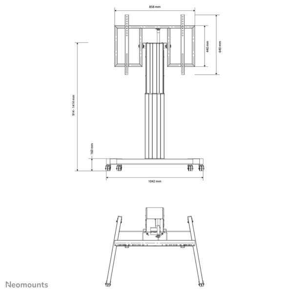 Neomounts gemotoriseerde vloersteun - Afbeelding 8