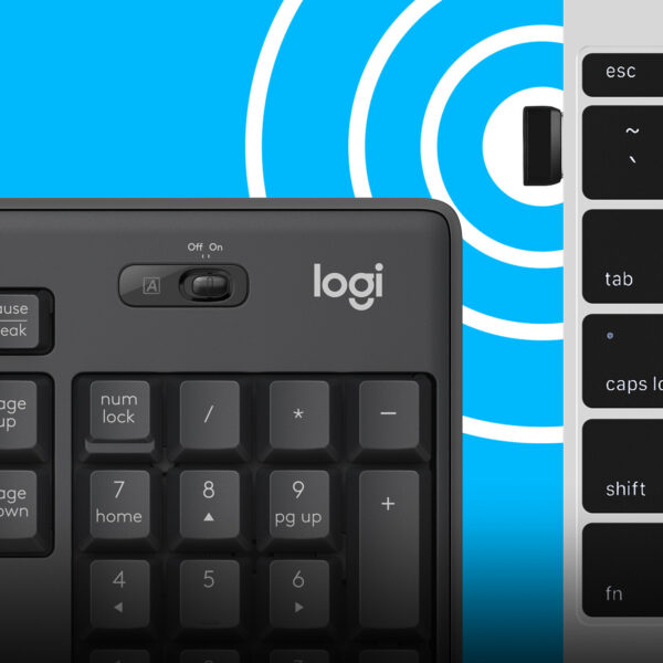 Logitech MK295 Silent Wireless Combo toetsenbord Inclusief muis Kantoor USB QWERTY US International Grafiet - Afbeelding 5