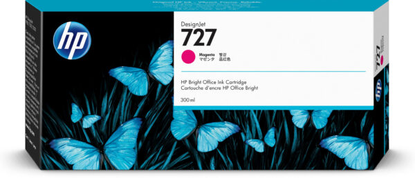 HP 727 magenta DesignJet inktcartridge, 300 ml