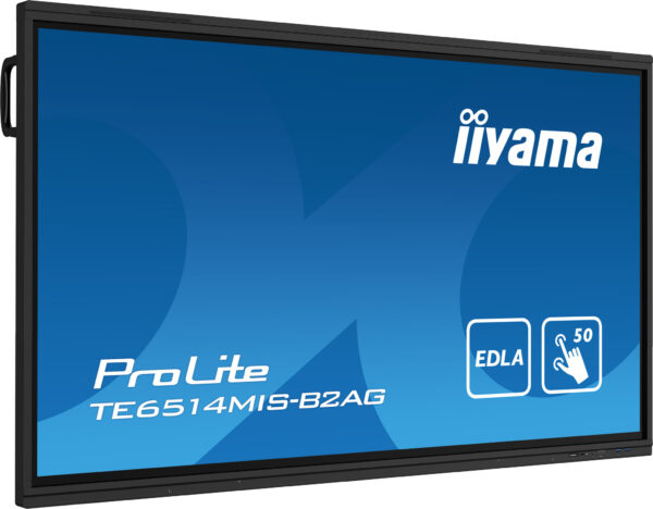 iiyama PROLITE TE6514MIS-B2AG Digitale signage flatscreen 165,1 cm (65") LCD Wifi 435 cd/m² 4K Ultra HD Zwart Touchscreen Type p - Afbeelding 3