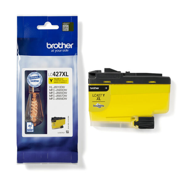 Brother LC-427XLY inktcartridge 1 stuk(s) Origineel Hoog (XL) rendement Geel - Afbeelding 2