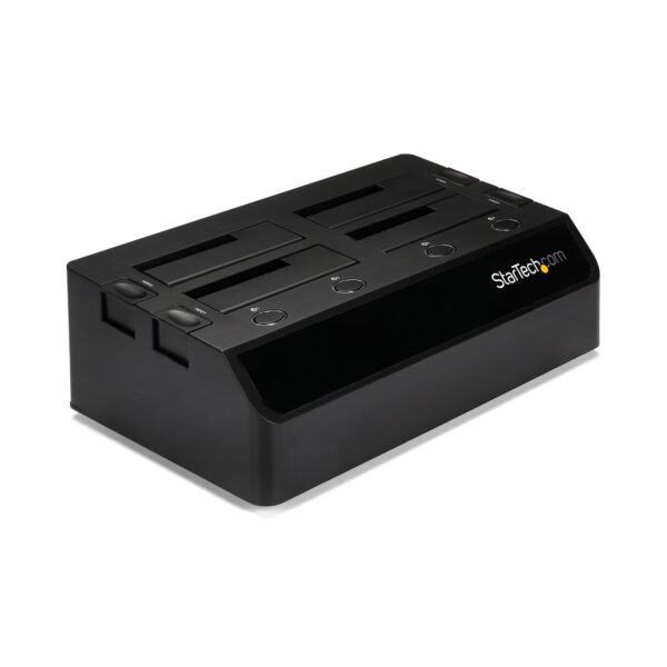 StarTech.com USB 3.0 naar SATA 6 Gbps hard drive docking station met 4 bays, UASP & dubbele ventilatoren 2,5/3,5 inch SSD / HDD