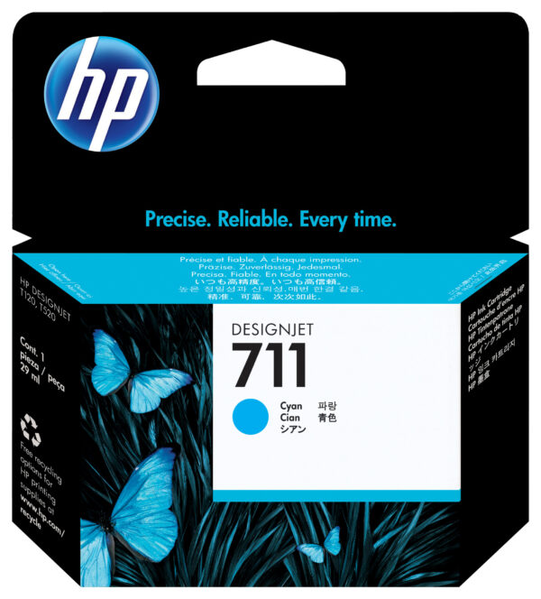 HP 711 cyaan DesignJet inktcartridge, 29 ml