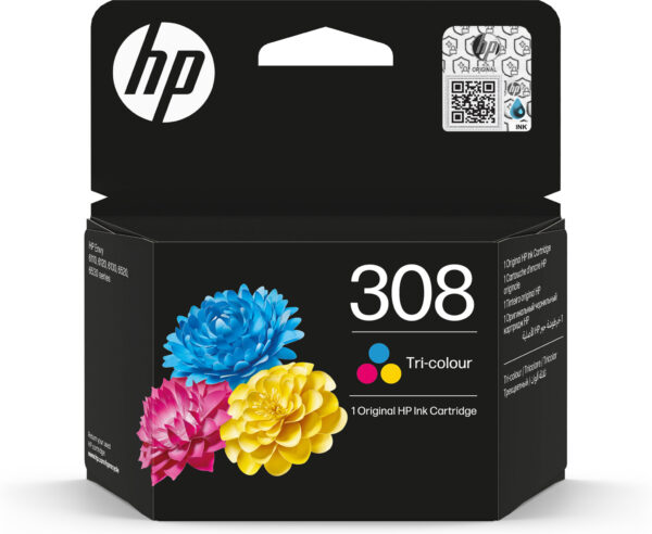 HP 308 originele driekleureninktcartridge