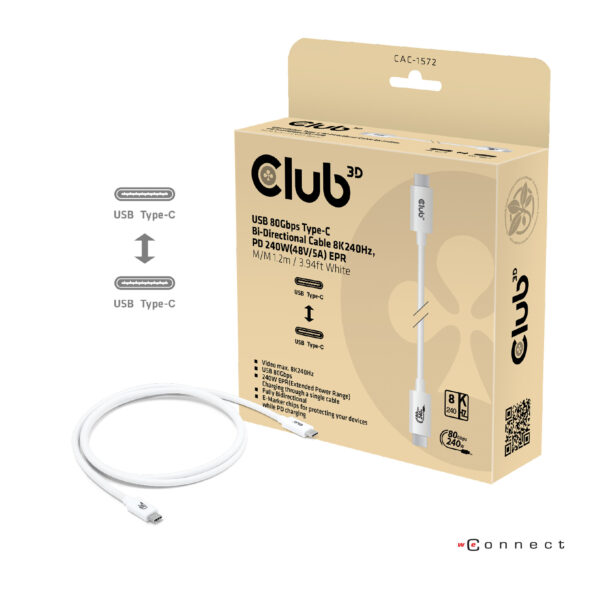 CLUB3D CAC-1572 USB-kabel