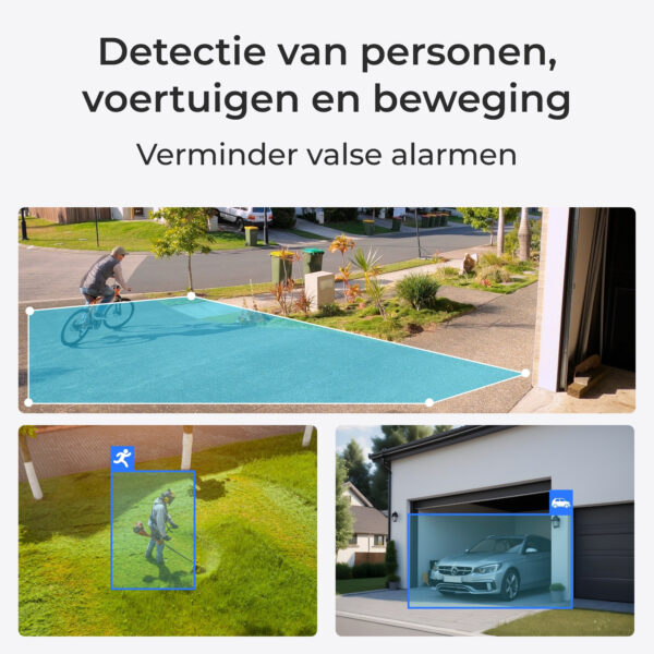 Reolink P334 - Slimme 4K 8MP Ultra HD PoE-beveiligingscamera voor buiten ondersteunt 256 GB en detectie van personen/voertuigen/ - Afbeelding 6