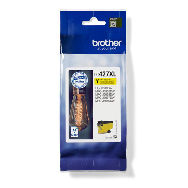 Brother LC-427XLY inktcartridge 1 stuk(s) Origineel Hoog (XL) rendement Geel - Afbeelding 3