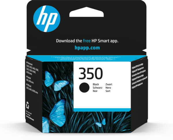 HP 350 originele zwarte inktcartridge