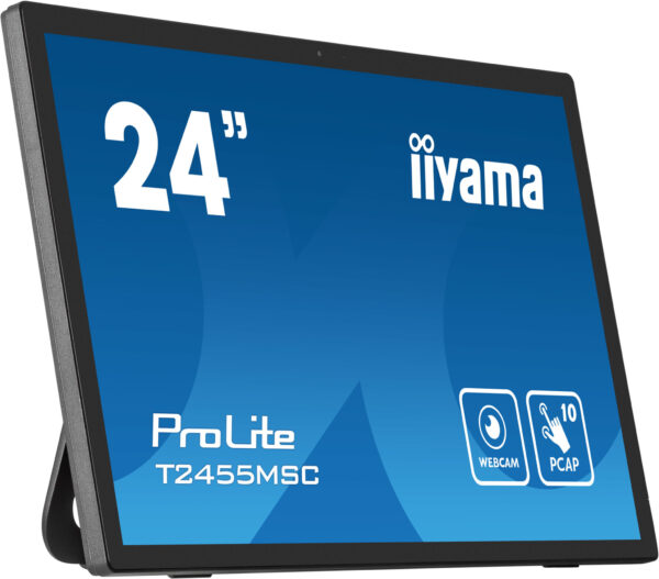 iiyama T2455MSC-B1 beeldkrant Digitale signage flatscreen 61 cm (24") LED 400 cd/m² Full HD Zwart Touchscreen - Afbeelding 3