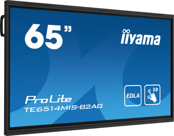 iiyama PROLITE TE6514MIS-B2AG Digitale signage flatscreen 165,1 cm (65") LCD Wifi 435 cd/m² 4K Ultra HD Zwart Touchscreen Type p - Afbeelding 2