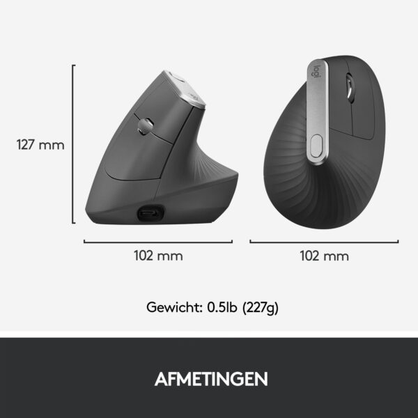 Logitech MX Vertical Advanced Ergonomic Mouse - Afbeelding 12