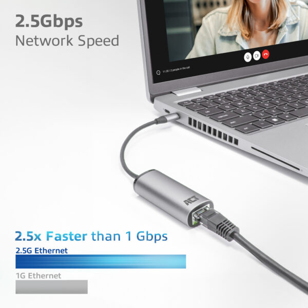 ACT USB-C naar 2,5 Gigabit ethernet adapter - Afbeelding 5