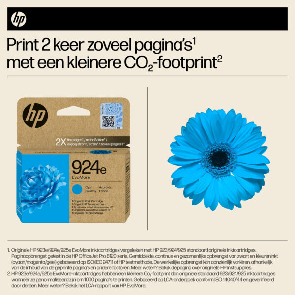 HP 924e EvoMore originele cyaan inktcartridge - Afbeelding 12