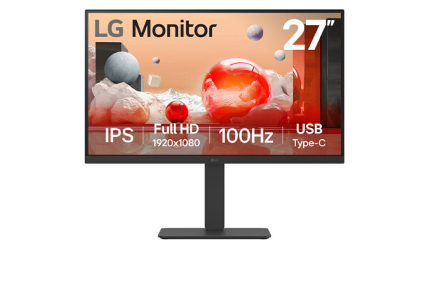 LG 27BA750-B computer monitor 68,6 cm (27") 1920 x 1080 Pixels Full HD LCD Zwart