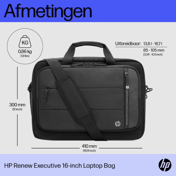 HP Renew Executive 16 inch laptoptas - Afbeelding 3