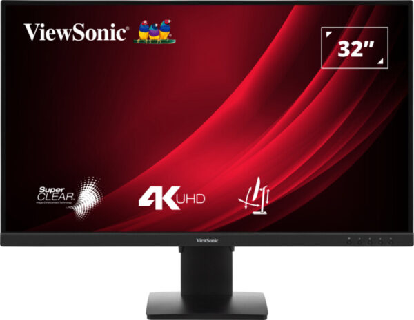 Viewsonic VG3208-4K computer monitor 81,3 cm (32") 3840 x 2160 Pixels 4K Ultra HD LED Zwart