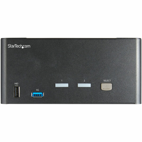 StarTech.com 2 Port Triple Monitor KVM HDMI Switch, 4K 60Hz Ultra HD HDR, Desktop Hub 4K HDMI 2.0 KVM Schakelaar met 2x USB 3.0 - Afbeelding 2