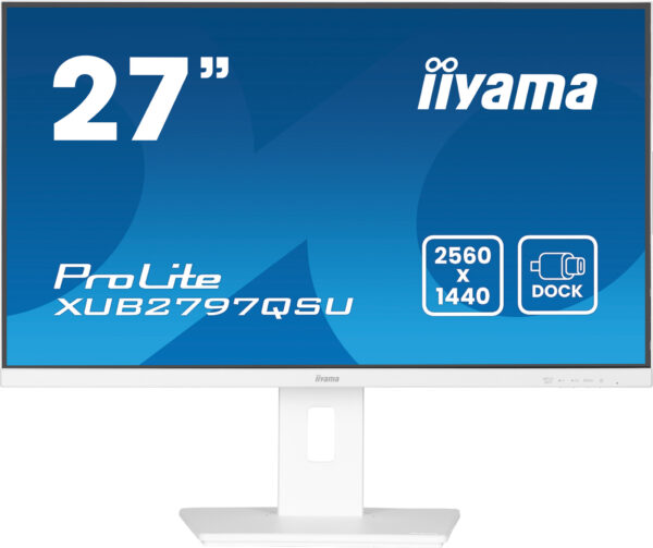 iiyama ProLite XUB2797QSU-W2 computer monitor 68,6 cm (27") 2560 x 1440 Pixels Quad HD LED Wit