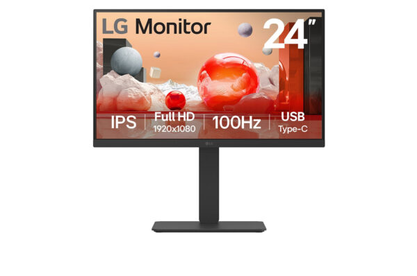 LG 24BA750-B computer monitor 60,5 cm (23.8") 1920 x 1080 Pixels Full HD LCD Zwart