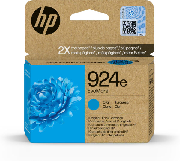 HP 924e EvoMore originele cyaan inktcartridge