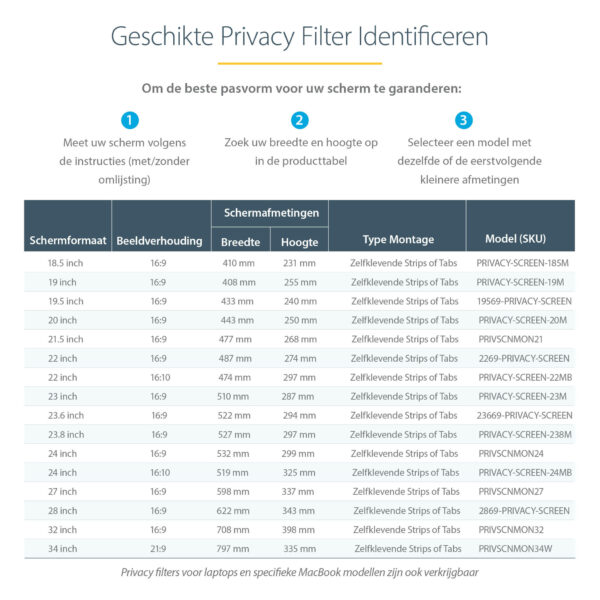 StarTech.com Monitor Privacy Filter voor 23,8" PC Scherm - Privacy Film voor Computerscherm - Schermbeveiliger met +/- 30° Kijkh - Afbeelding 12