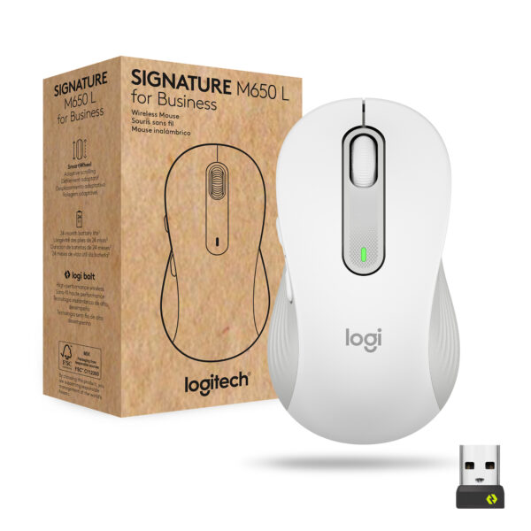 Logitech Signature M650 for Business muis Kantoor Rechtshandig RF-draadloos + Bluetooth Optisch 4000 DPI