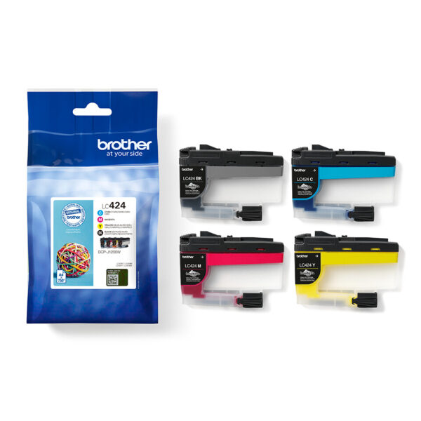 Brother LC-424VAL inktcartridge 4 stuk(s) Origineel Zwart, Cyaan, Magenta, Geel - Afbeelding 3