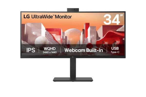 LG 34BA85QE-B computer monitor 86,4 cm (34") 3440 x 1440 Pixels Wide Quad HD LCD Zwart