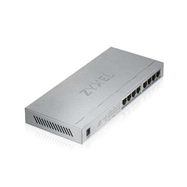 Zyxel GS1008HP Unmanaged Gigabit Ethernet (10/100/1000) Power over Ethernet (PoE) Grijs - Afbeelding 2