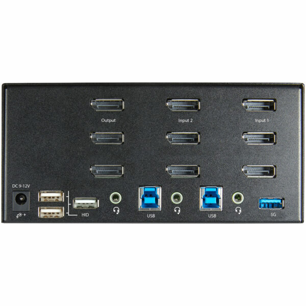 StarTech.com 2 Port Triple Monitor KVM HDMI Switch, 4K 60Hz Ultra HD HDR, Desktop Hub 4K HDMI 2.0 KVM Schakelaar met 2x USB 3.0 - Afbeelding 4