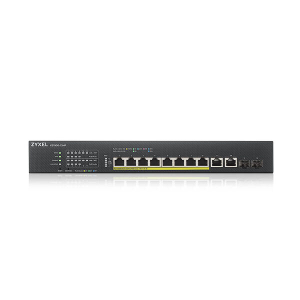 Zyxel XS1930-12HP-ZZ0101F netwerk-switch Managed L3 10G Ethernet (100/1000/10000) Power over Ethernet (PoE) Zwart - Afbeelding 2