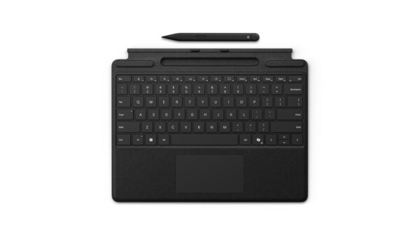 Microsoft Surface Pro Keyboard with Slim Pen for Business AZERTY Frans Microsoft Cover port Zwart