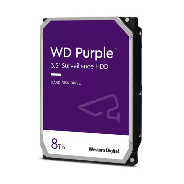 Western Digital Blue 8TB WD PURPL 8TB WD PURPLE interne harde schijf 5400 RPM 256 MB 3.5" SATA III