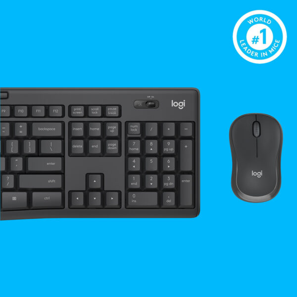 Logitech MK295 Silent Wireless Combo toetsenbord Inclusief muis Kantoor USB QWERTY US International Grafiet - Afbeelding 8