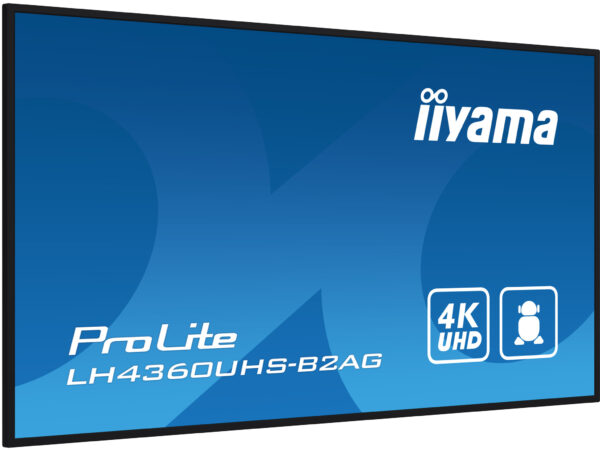 iiyama LH4360UHS-B2AG beeldkrant Digitaal A-kaart 108 cm (42.5") LED Wifi 500 cd/m² 4K Ultra HD Zwart Type processor Android 11 - Afbeelding 5