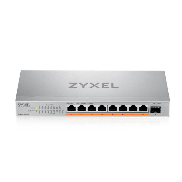 Zyxel XMG-108HP Unmanaged 2.5G Ethernet (100/1000/2500) Power over Ethernet (PoE) - Afbeelding 3