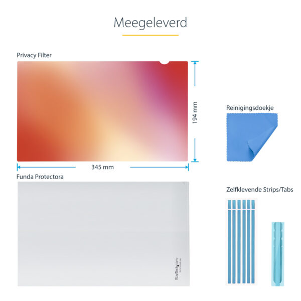 StarTech.com 156G-PRIVACY-SCREEN schermfilter 39,6 cm (15.6") Laptop Randloze privacyfilter voor schermen - Afbeelding 14
