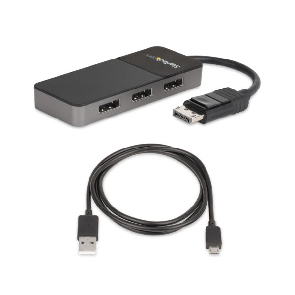 StarTech.com 3-Port DisplayPort 1.4 Splitter, DisplayPort naar 3x DP Multi-Monitor Adapter, Triple 4K Computer MST Hub, USB Bus- - Afbeelding 7