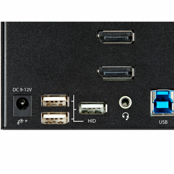 StarTech.com 2 Port Triple Monitor KVM HDMI Switch, 4K 60Hz Ultra HD HDR, Desktop Hub 4K HDMI 2.0 KVM Schakelaar met 2x USB 3.0 - Afbeelding 7