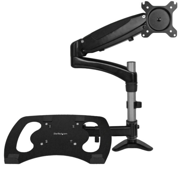 StarTech.com Monitor arm met laptop standaard- One-Touch verstelbare hoogte - Afbeelding 2