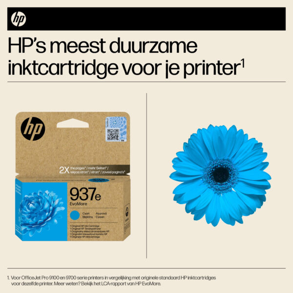 HP 937e EvoMore originele cyaan inktcartridge - Afbeelding 12