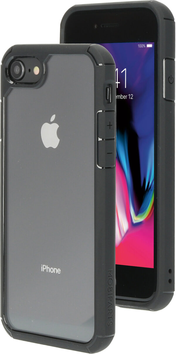 Mobiparts Rugged Clear Case Apple iPhone 7/8/SE (2020/2022) Black