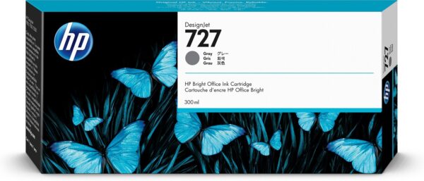 HP 727 grijze DesignJet inktcartridge, 300 ml