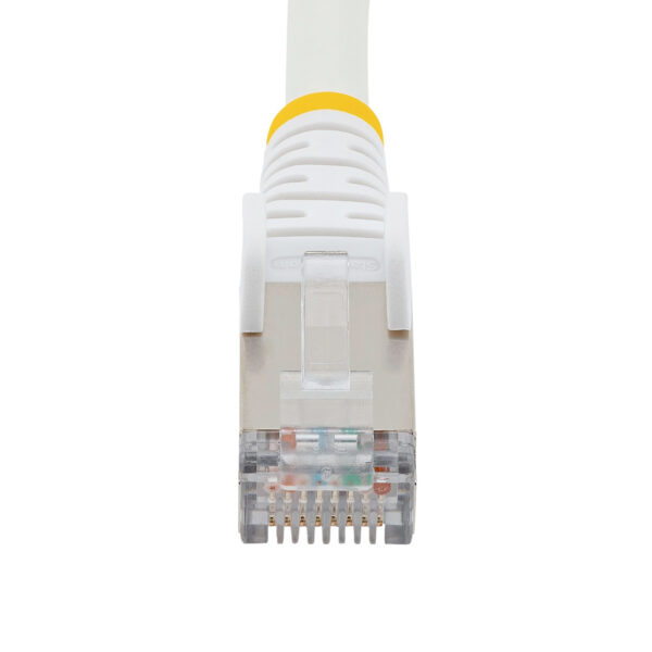 StarTech.com 3m CAT6a Ethernet Kabel, Wit, Low Smoke Zero Halogen (LSZH), 10GbE 500MHz 100W PoE++ Snagless RJ-45 S/FTP Netwerk P - Afbeelding 3