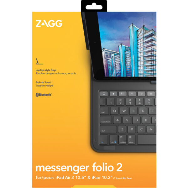 ZAGG Messenger Folio 2 Brits Engels Bluetooth Houtskool - Afbeelding 6