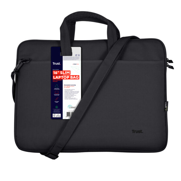 Trust Bologna 40,6 cm (16") Tas met bovensluiting Zwart - Afbeelding 4