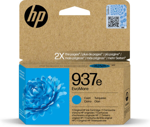 HP 937e EvoMore originele cyaan inktcartridge