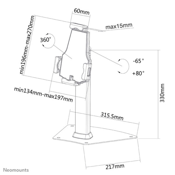 Neomounts tablet stand - Afbeelding 11