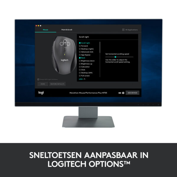 Logitech Customizable Mouse M705 muis Kantoor Rechtshandig RF Draadloos Optisch 1000 DPI - Afbeelding 10